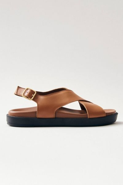 ALOHAS NICO LEATHER SLINGBACK SANDAL IN TAN, WOMEN'S AT URBAN OUTFITTERS 