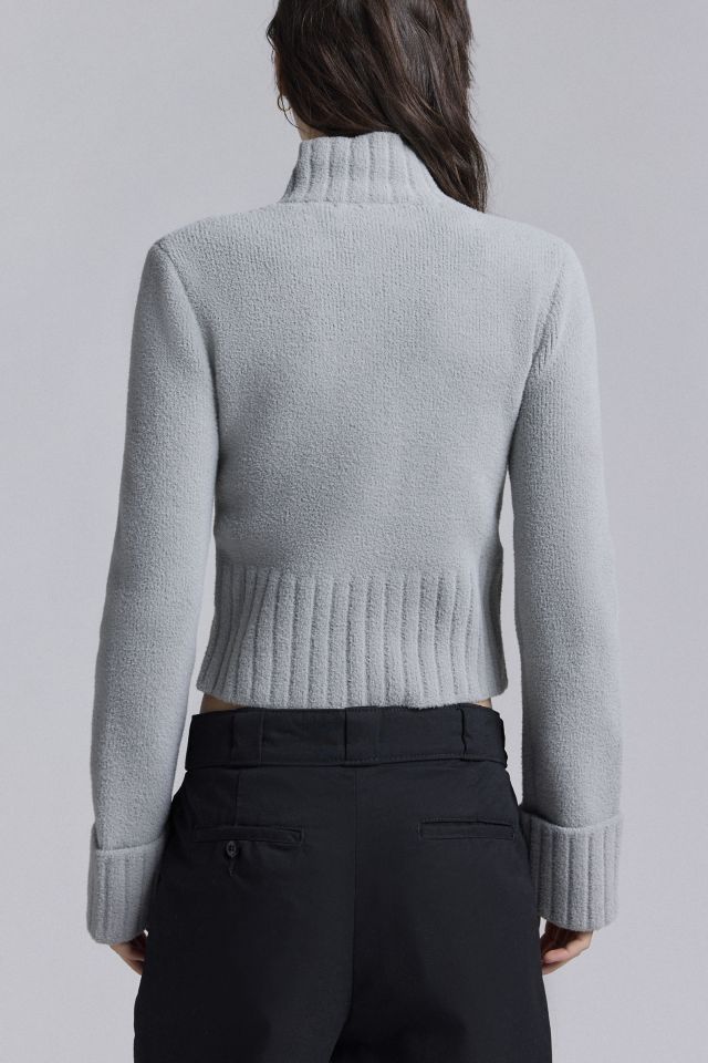 House Of Sunny Chunky Rib Peggy Zip-Up Cardigan #3