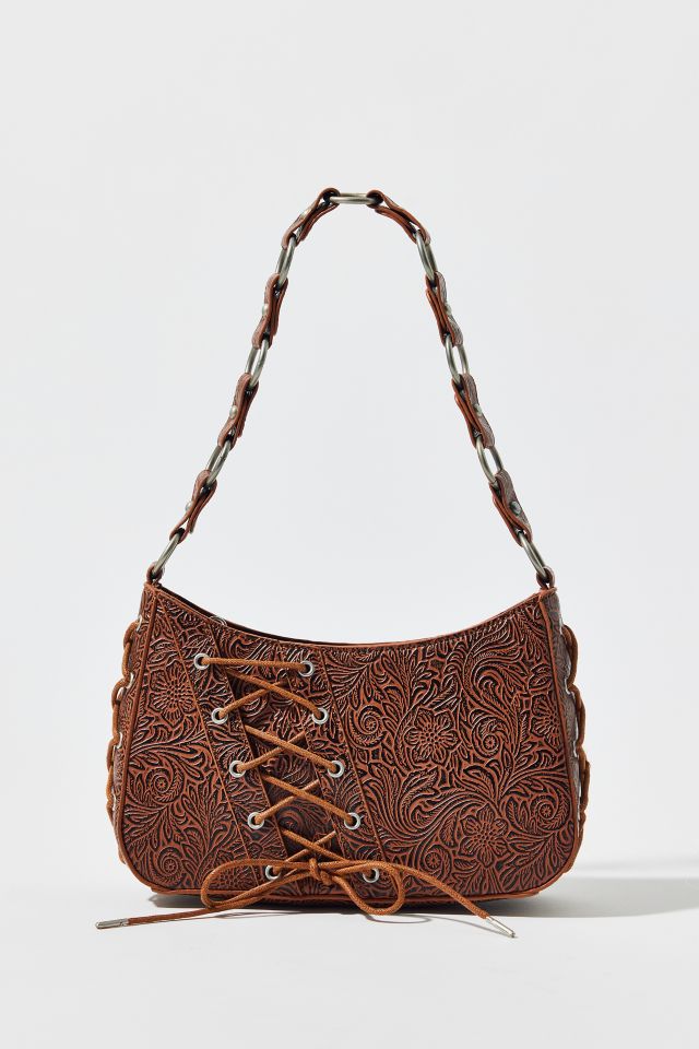 Silence + Noise Kez Boho Stamped Laced Shoulder Bag #2