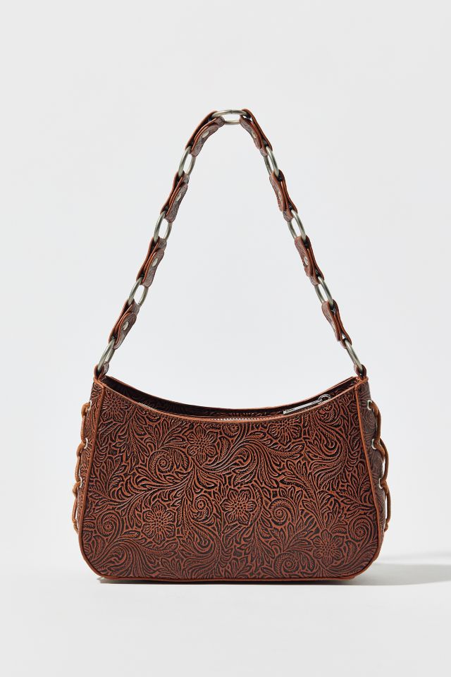 Silence + Noise Kez Boho Stamped Laced Shoulder Bag #4
