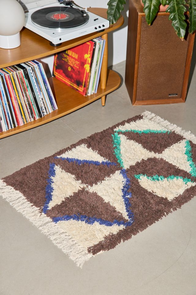 Pinwheel Fauxkati Shag Rug #1