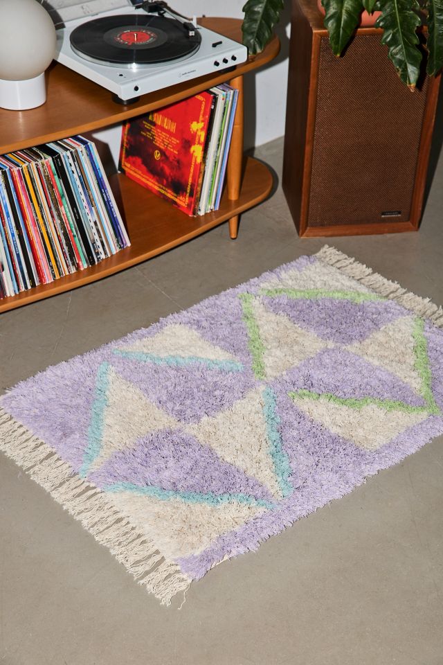 Pinwheel Fauxkati Shag Rug #1