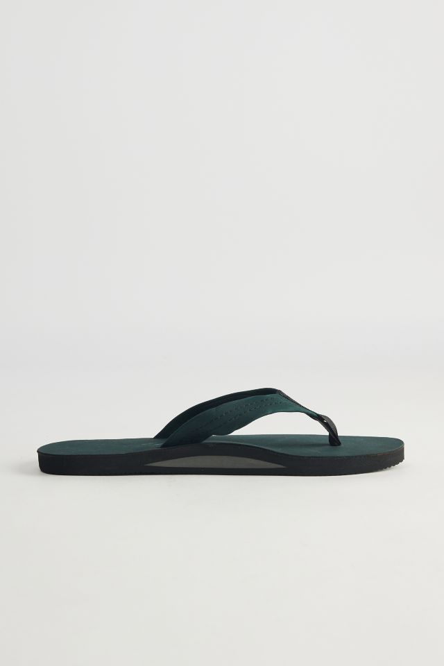 Rainbow Men's Leather Single Layer Flip Flop Sandal #1