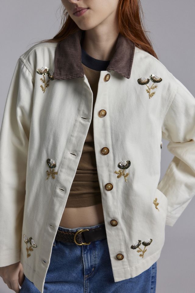 BDG Townes Embroidered Canvas Barn Jacket #1
