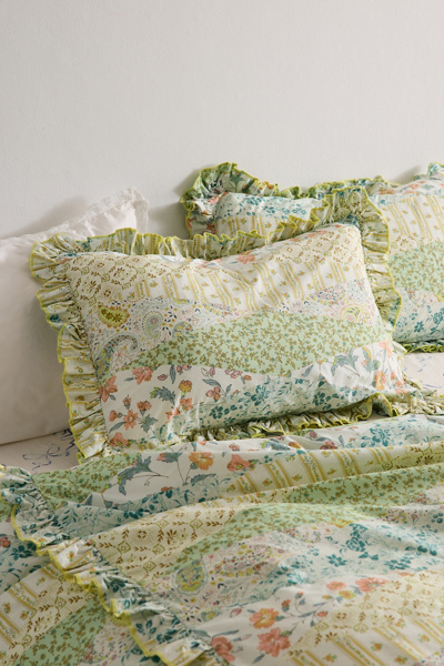 Josephine Ruffle Breezy Cotton Percale Sham Set