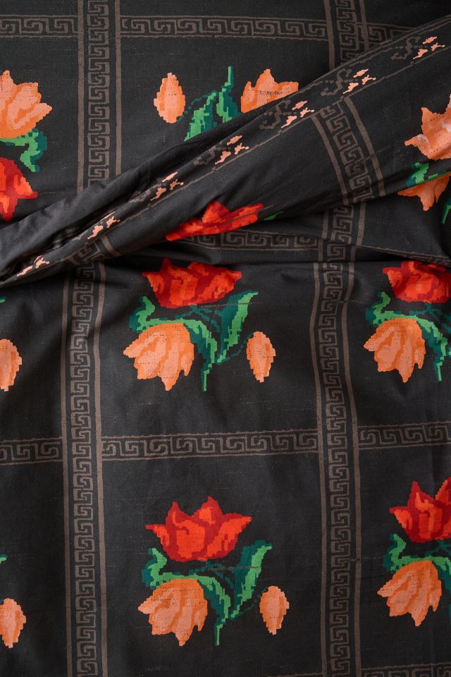 Bridgette Floral Breezy Cotton Percale Duvet Cover #2