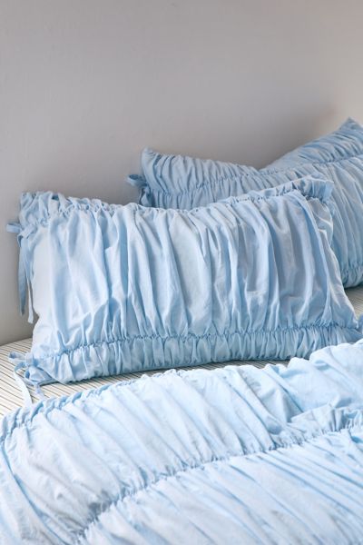 Urban Outfitters Melody Cinched Core Sham Set In Skyride At
