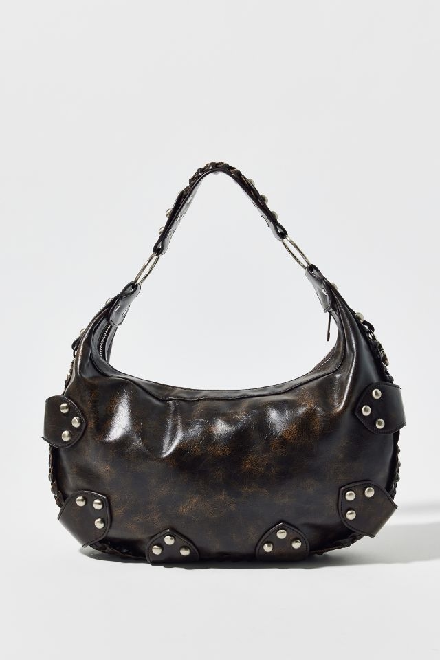 Silence + Noise Floral Studded Hobo Bag #4