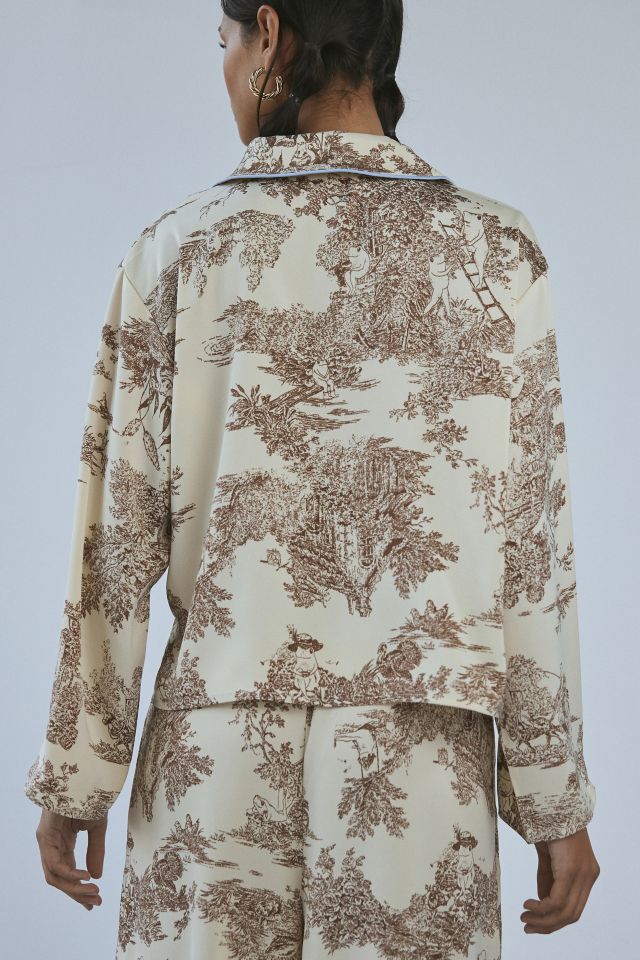 Out From Under Satin Tie-Front PJ Top #2