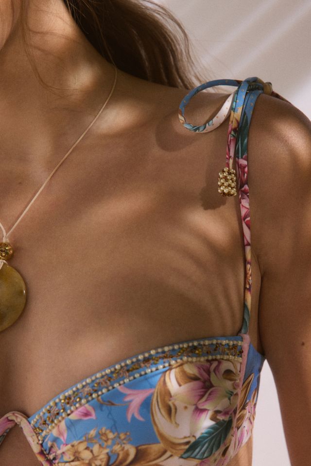 Haut de Bikini à Armature Brodé à la Main Agua Bendita Donna #1