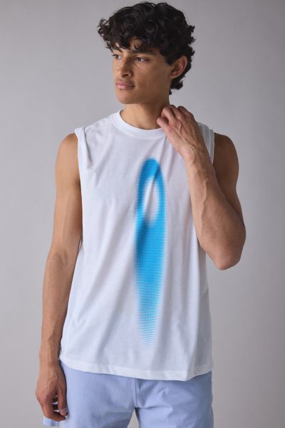 Oakley Ellipse Blur Graphic Tank Top In White, Men's At Urban Outfitters In White