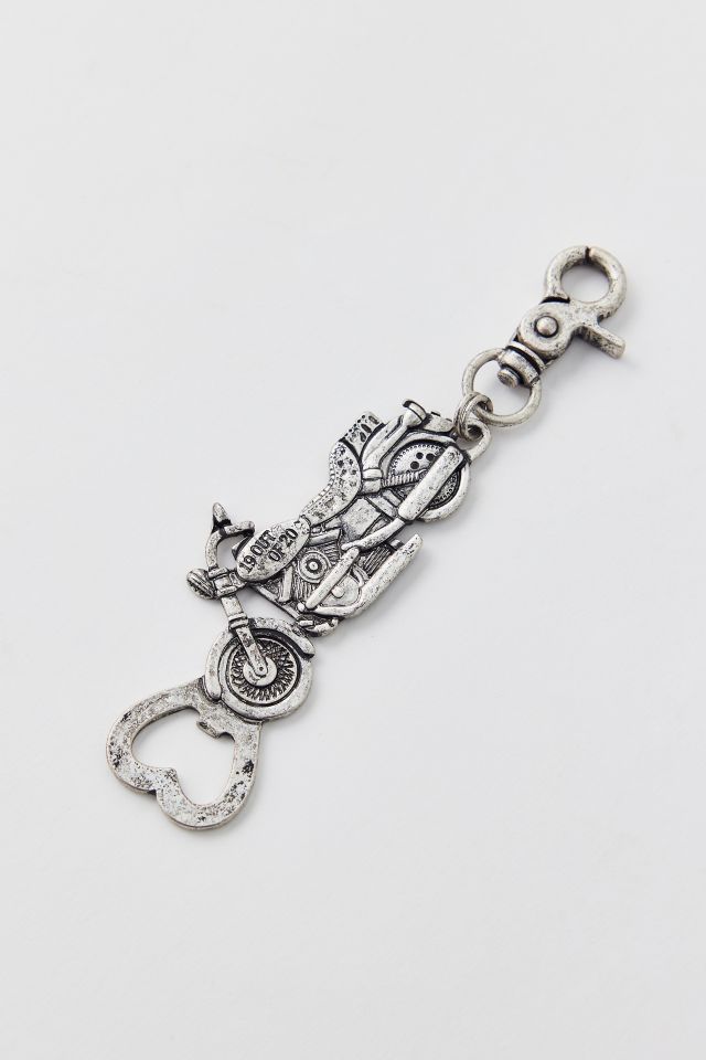 Motorcycle Bottle Opener Charm Keychain #1