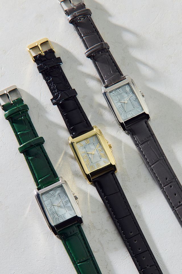 Otis Croc Texture Band Watch | Urban Outfitters