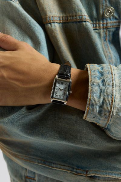 Montre-bracelet texturée crocodile Otis