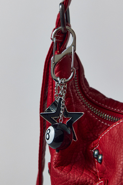 8 Ball Star Carabiner Keychain