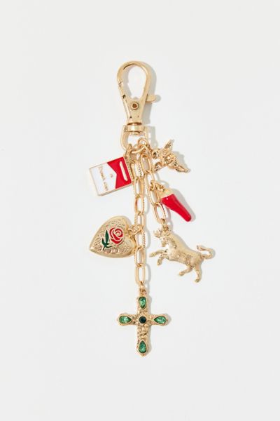 Alegra Enameled Charm Keychain