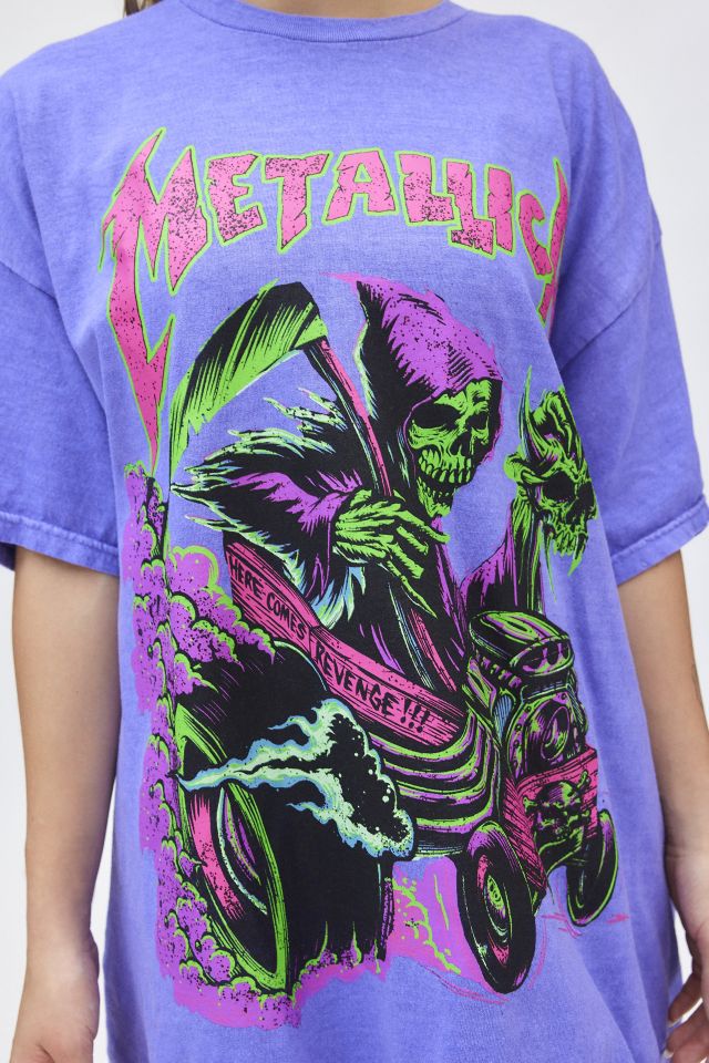 Robe T-Shirt Metallica avec Graphique Pailleté #2