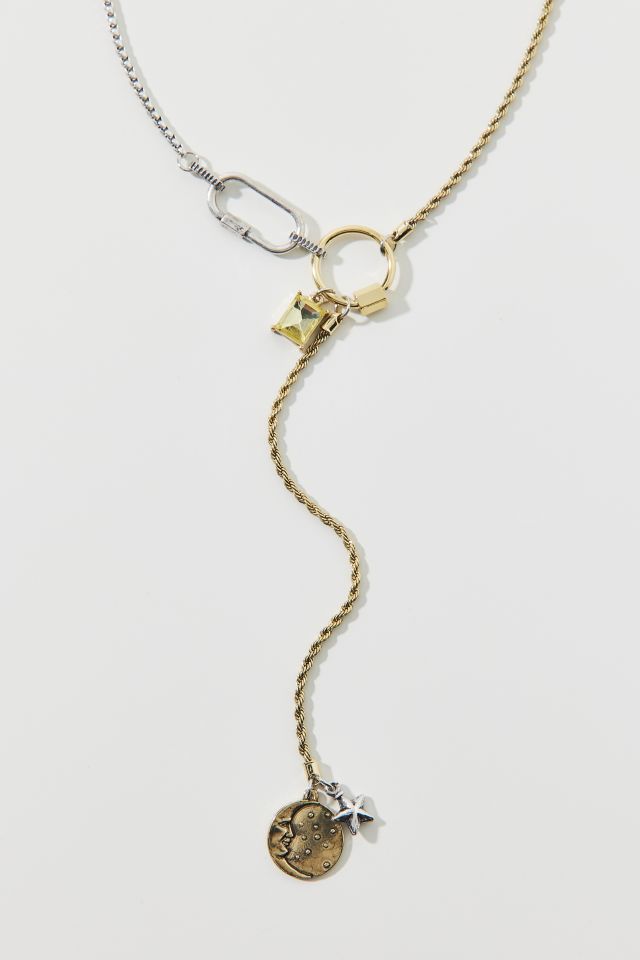 Mixed Metal Toggle Necklace | Urban Outfitters