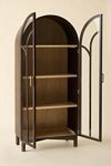 Camille Arched Glass Paned Storage Cabinet