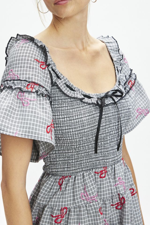 Kimchi Blue Juniper Embroidered Plaid Mini Dress #2