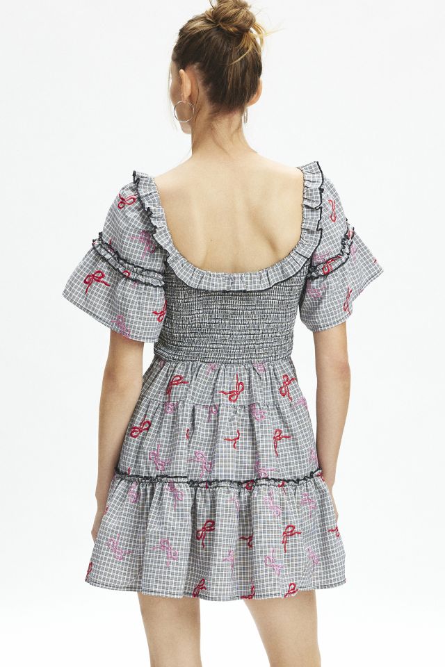 Kimchi Blue Juniper Embroidered Plaid Mini Dress #3