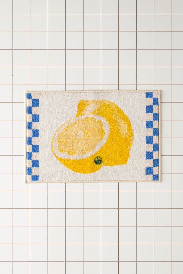 Fruit Picnic Plush Printed Bath Mat #1