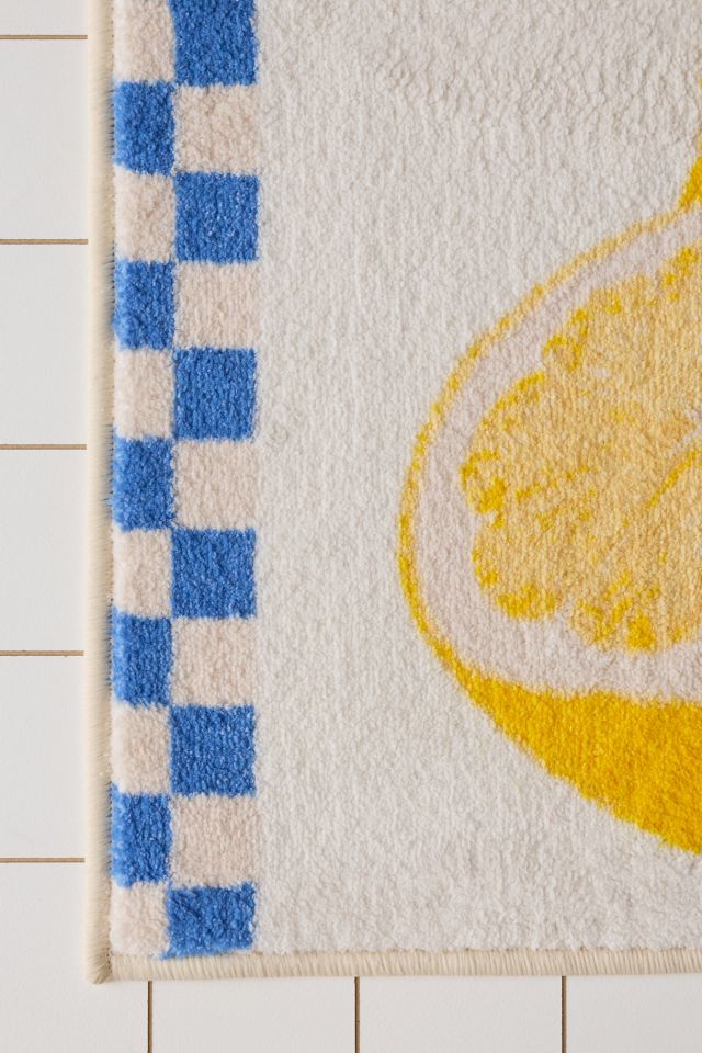 Fruit Picnic Plush Printed Bath Mat #3