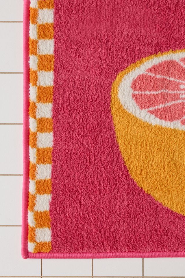 Fruit Picnic Plush Printed Bath Mat #3