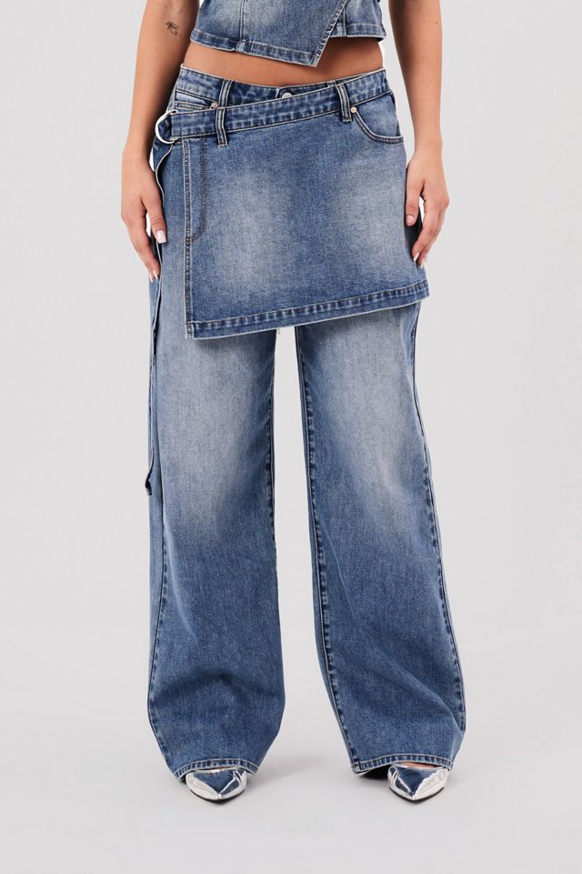 Abrand 95 Mid Baggy Skirt Jean #1