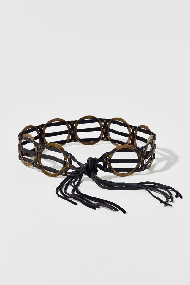 Leather Circle Rope Belt #1