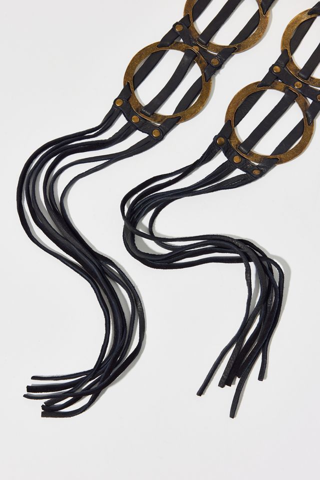 Leather Circle Rope Belt #2