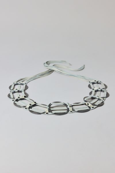 Ceinture en cuir avec corde circulaire