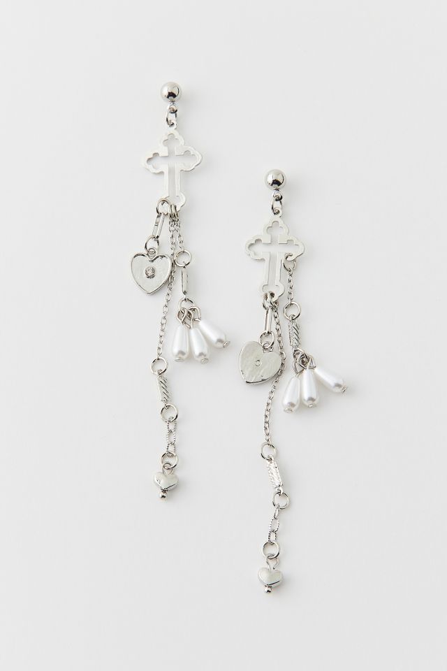Mia Cross Drop Earring #1