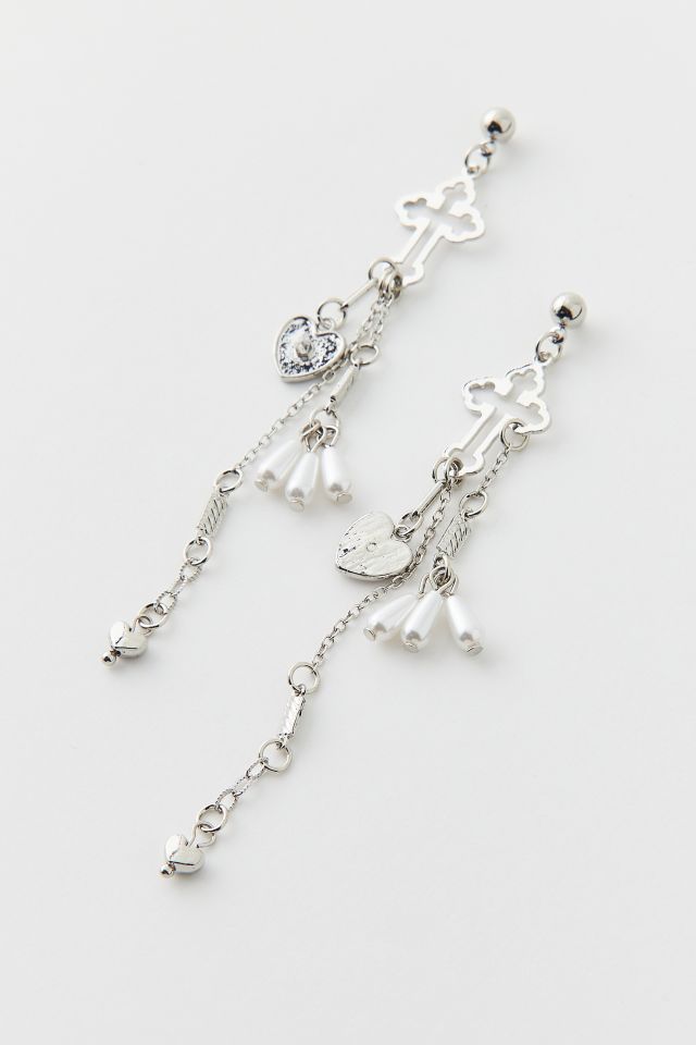 Mia Cross Drop Earring #2