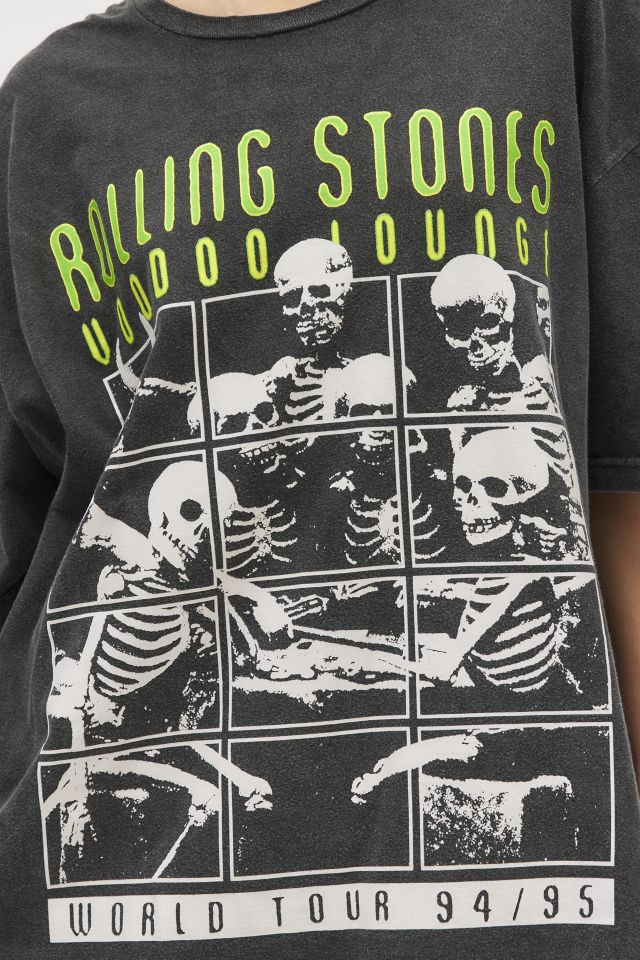Rolling Stones Skeleton Graphic T-Shirt Dress #3