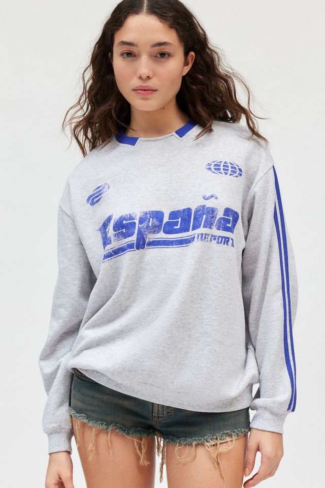 Espana Graphic Oversized Pullover Sweatshirt Urban Outfitters