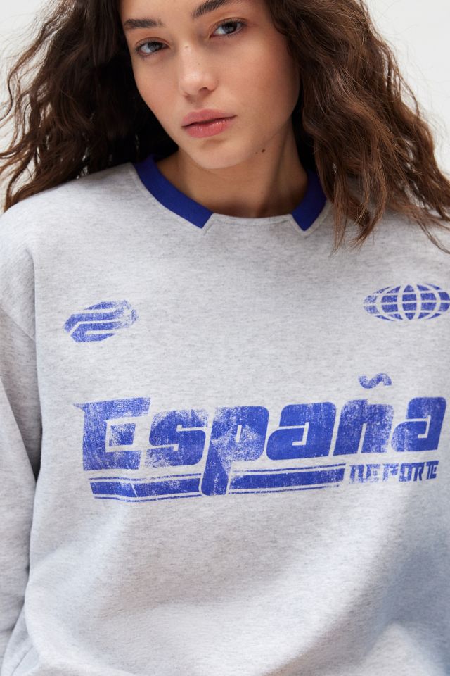 Espana Graphic Oversized Pullover Sweatshirt #1