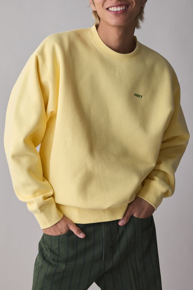 OBEY Further Wisdom Embroidered Crew Neck Sweatshirt #1
