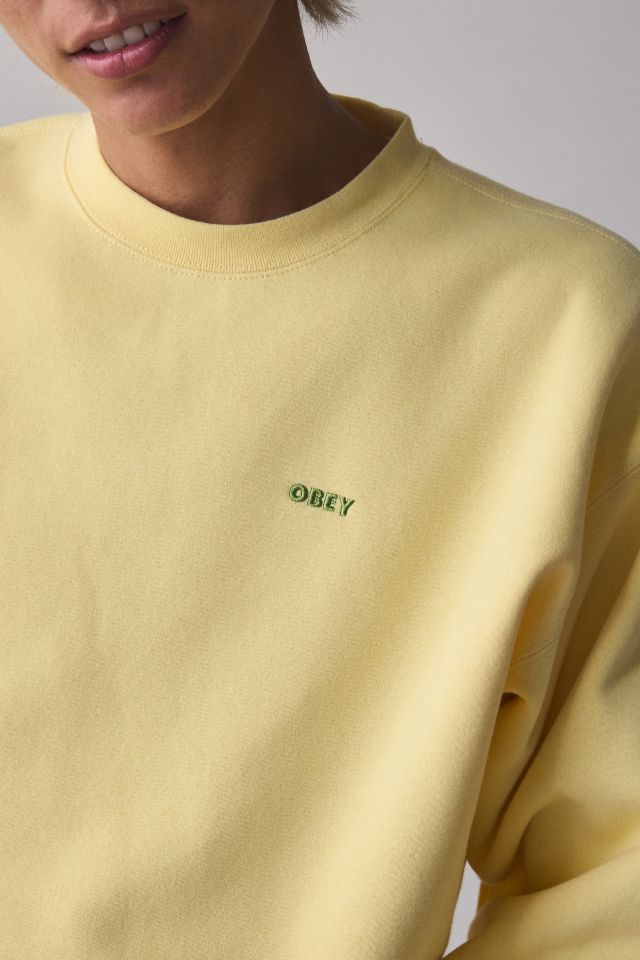OBEY Further Wisdom Embroidered Crew Neck Sweatshirt #3