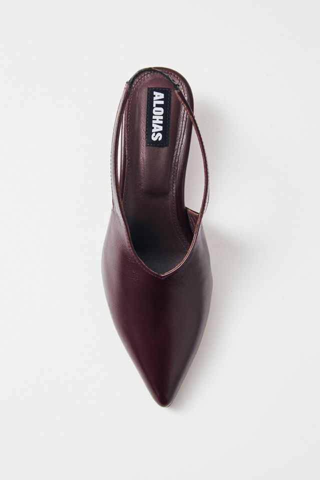 パンプス EROS LEATHER SLINGBACK ALOHAS Eros Leather Slingback Kitten Heel | Urban Outfitters