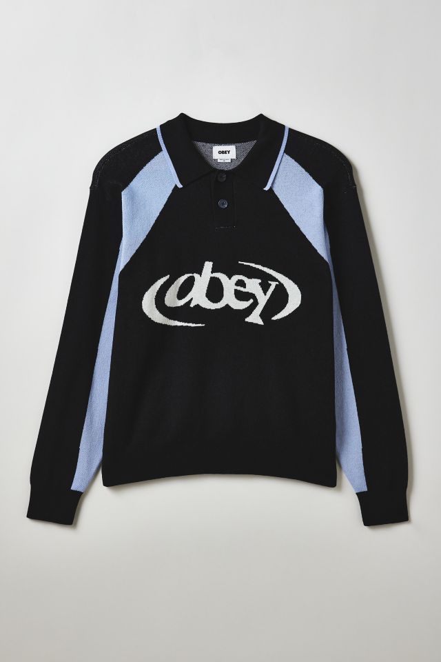 OBEY Soccer Logo Polo Sweater #1