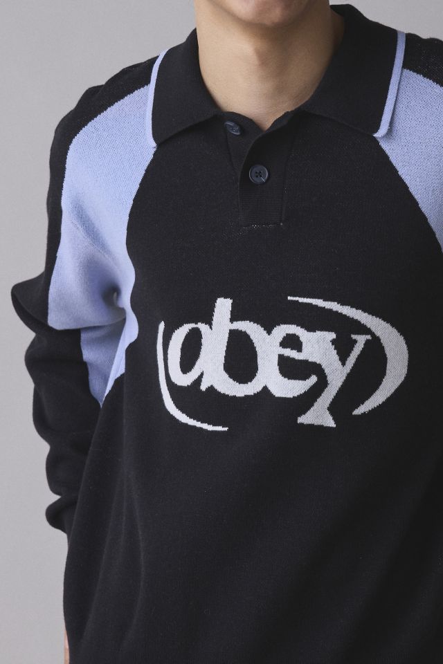 OBEY Soccer Logo Polo Sweater #4