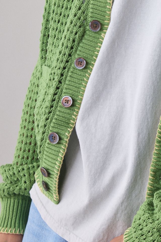 OBEY Ethan Open Knit Cardigan #3