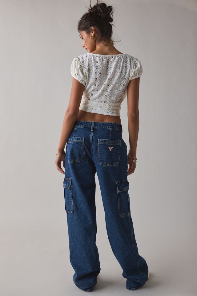 GUESS JEANS G10 Cargo Mid-Rise Straight Jean #2