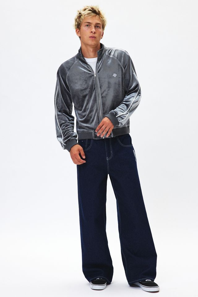 UO Velour Track Jacket | Urban Outfitters UO Velour Track Jacket | Urban Outfitters