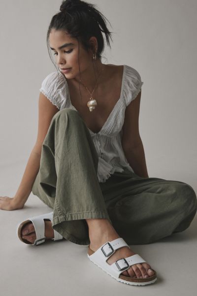 Birkenstock Arizona Birko-flor Sandal In White