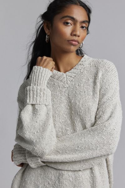 BDG Van Oversized V-Neck Dad Sweater Product Page