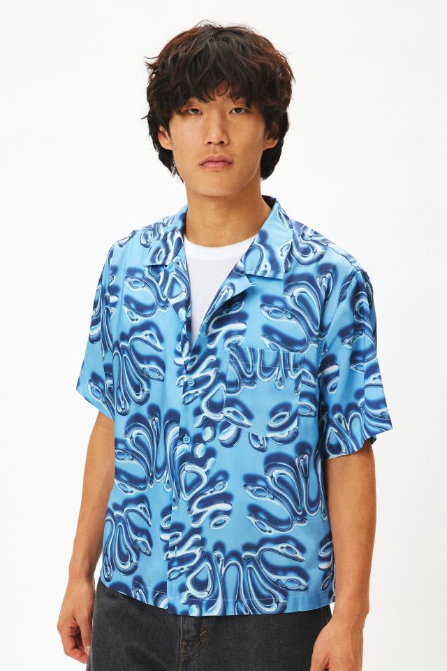 UO Y2K Chrome Pattern Satin Shirt #3