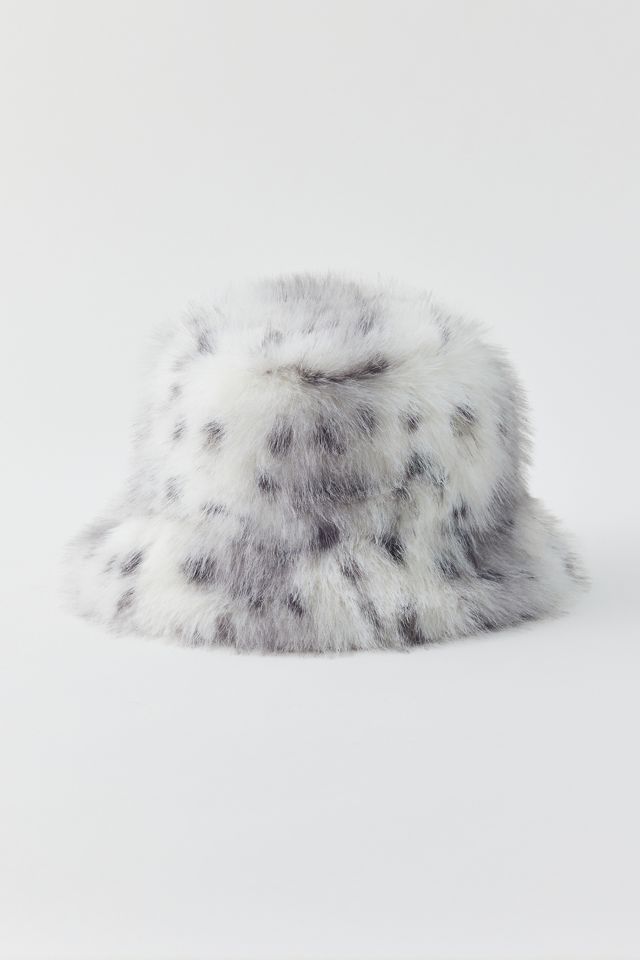 Fluffy Faux Fur Bucket Hat #1