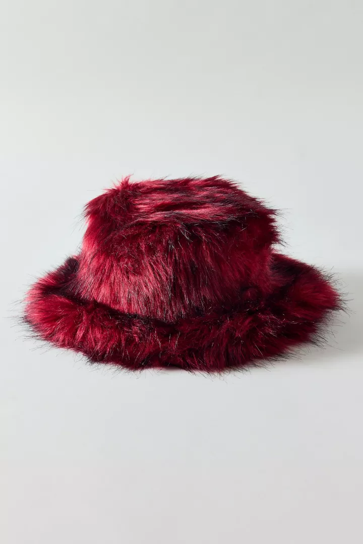 Fluffy Faux Fur Bucket Hat